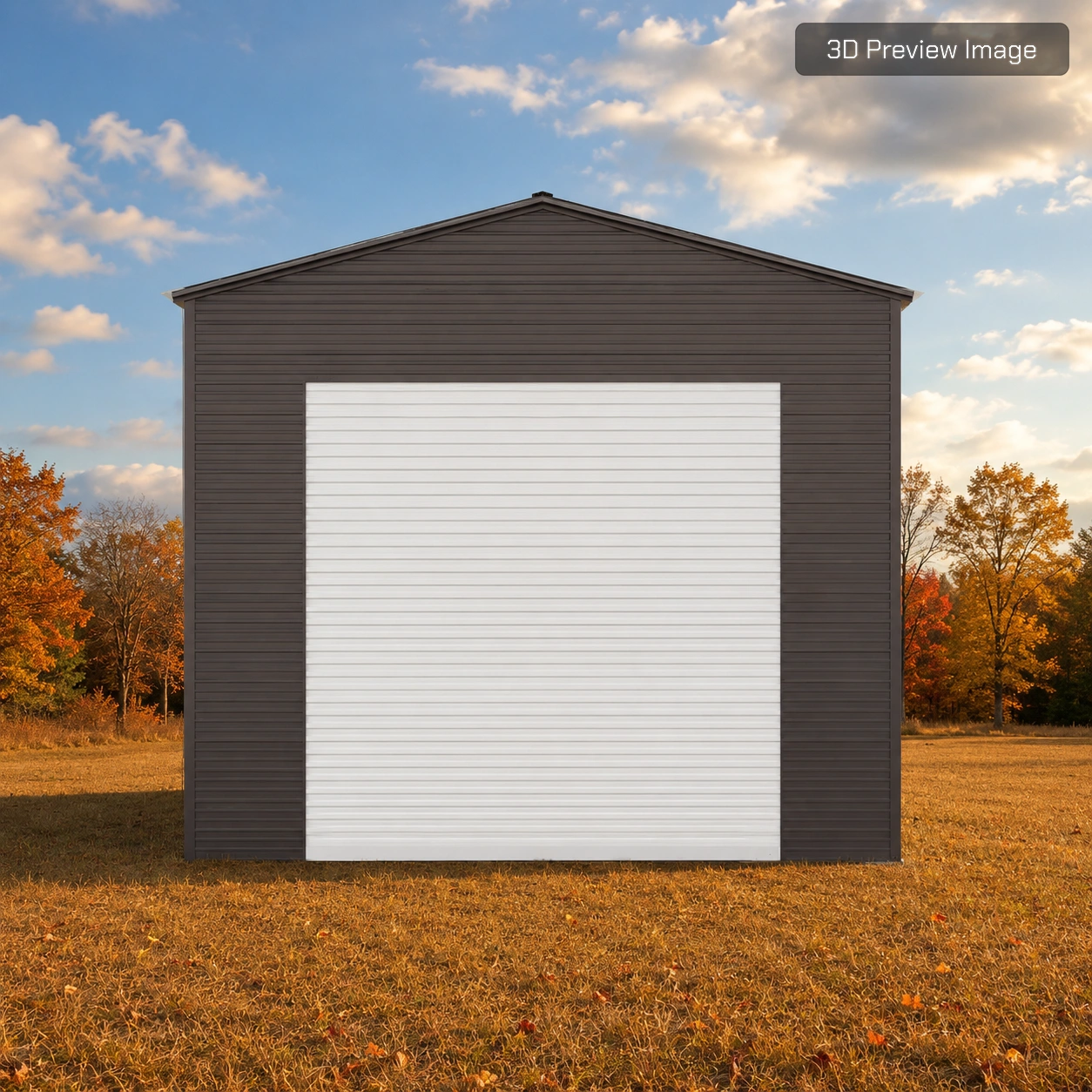 18x25x14 Metal Garage | Skyline Metal Structures