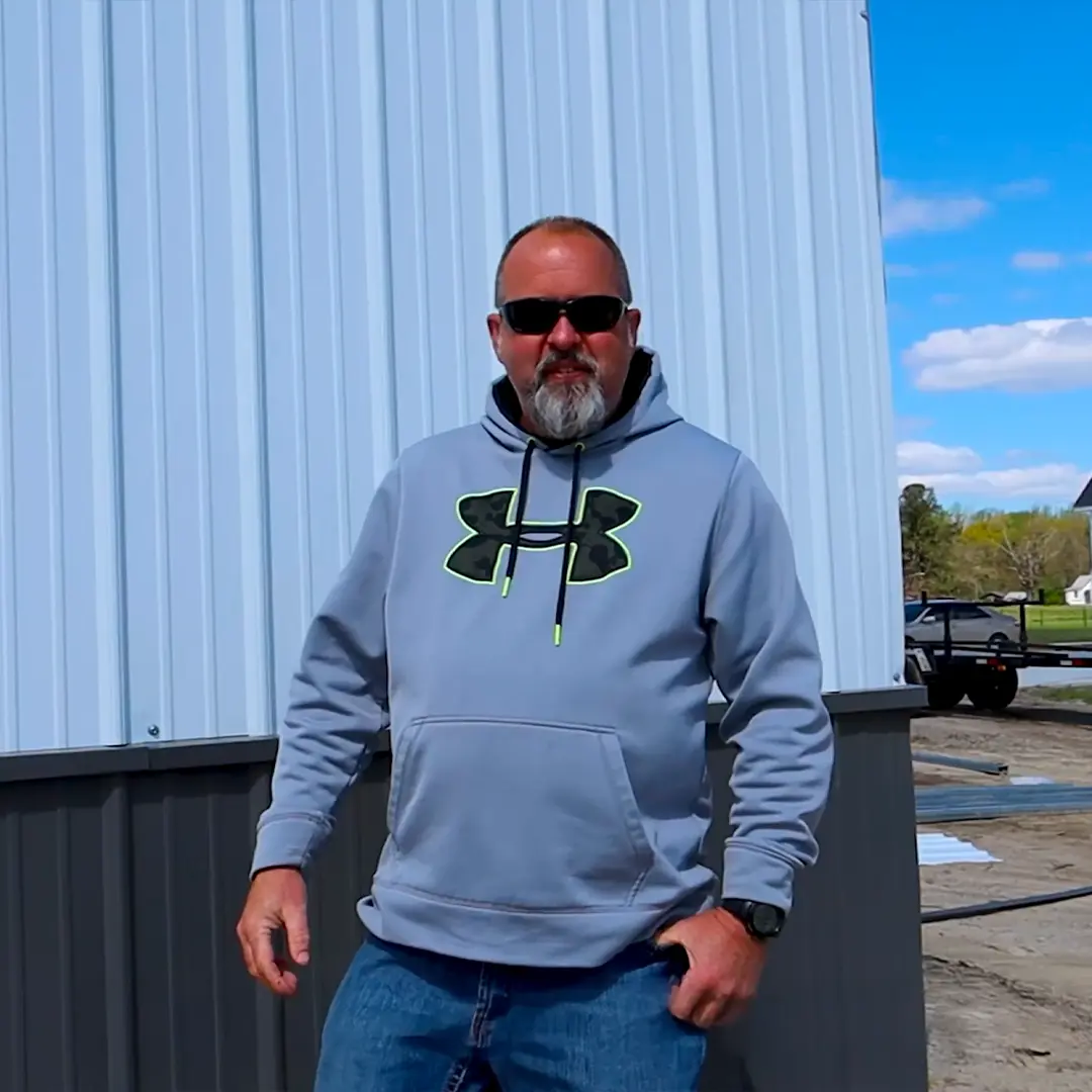 30x60x12 Metal Barn Customer