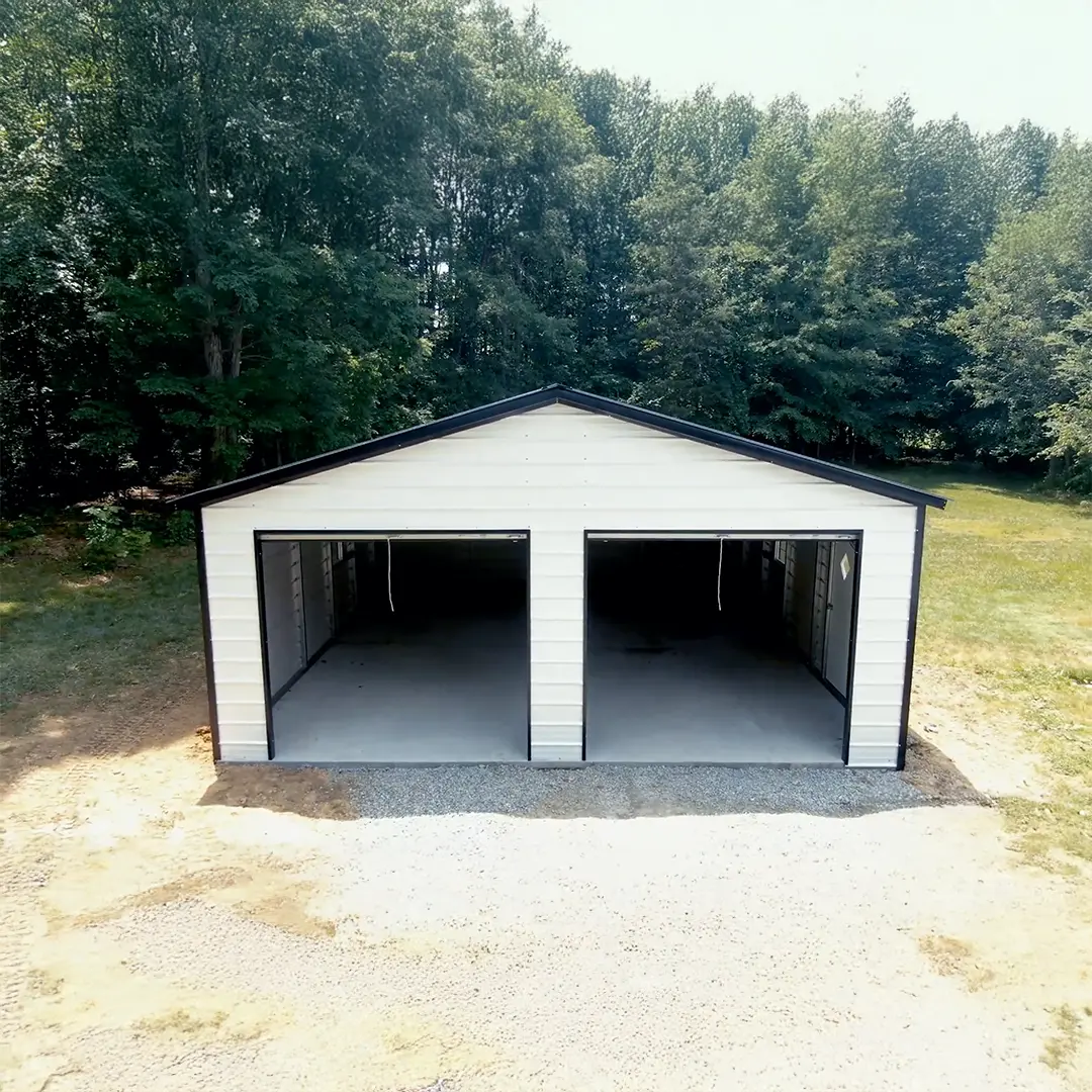 24x30x9 Metal Garage front