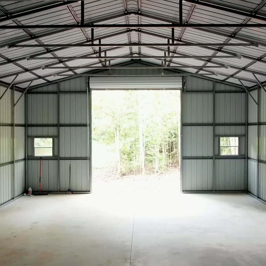 40x50x14 Metal Garage | Three-Car Garage | Tall Roof