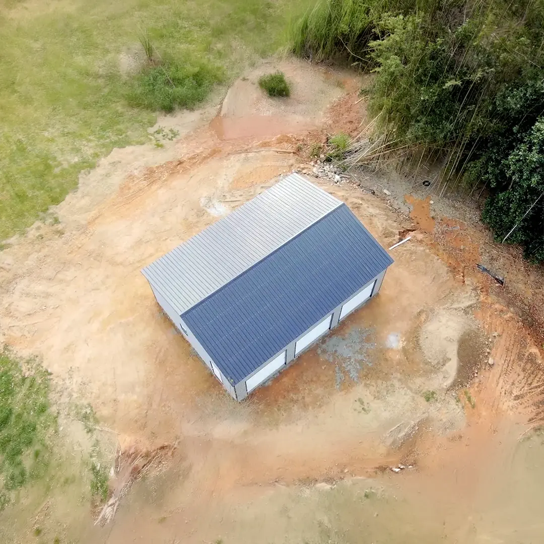 30x40x12 metal garage top
